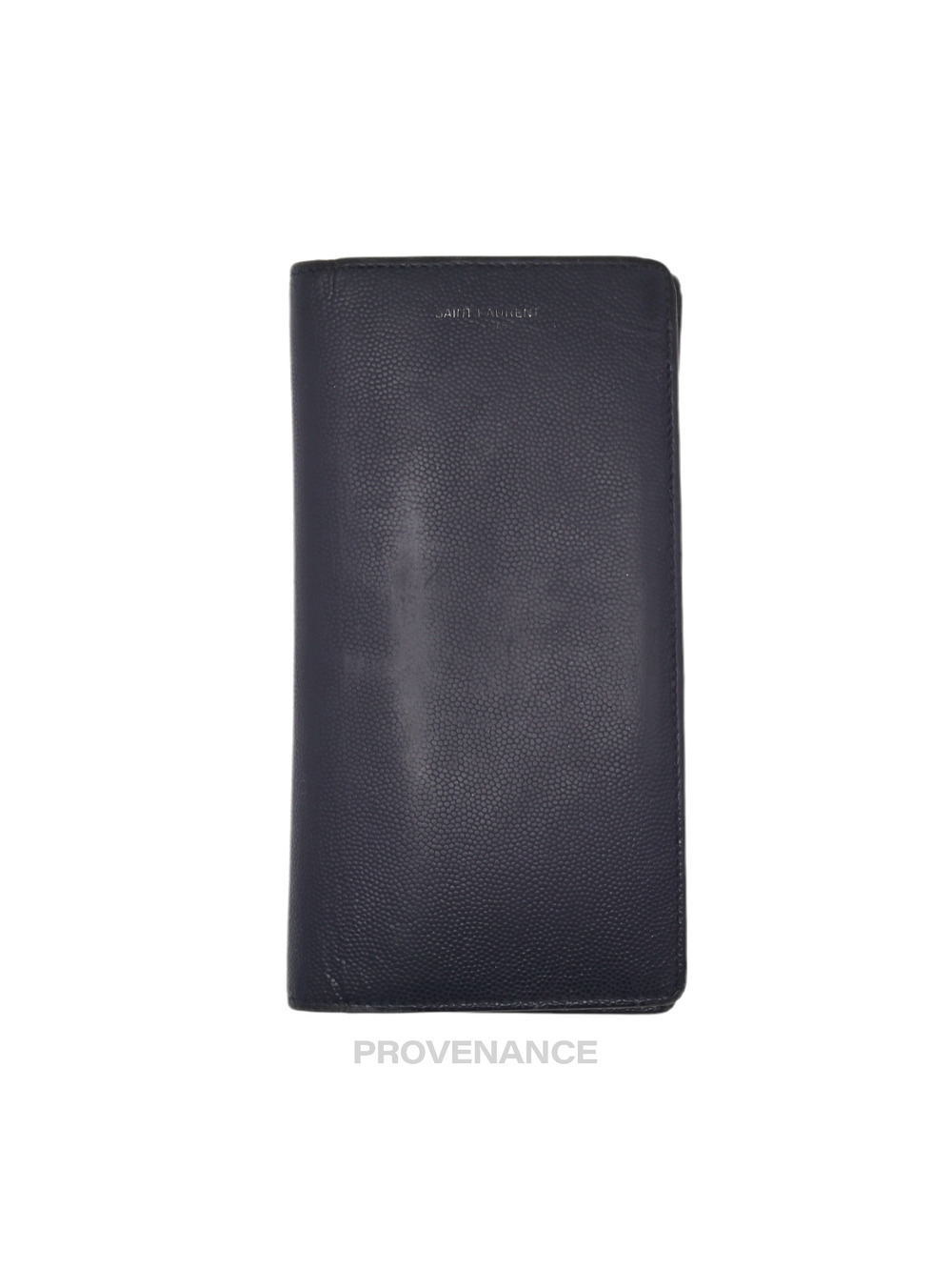 🔴 SLP Zip Long Wallet - Navy Leather